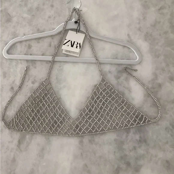 Zara Rhinestone Bra - Picture 2 of 5